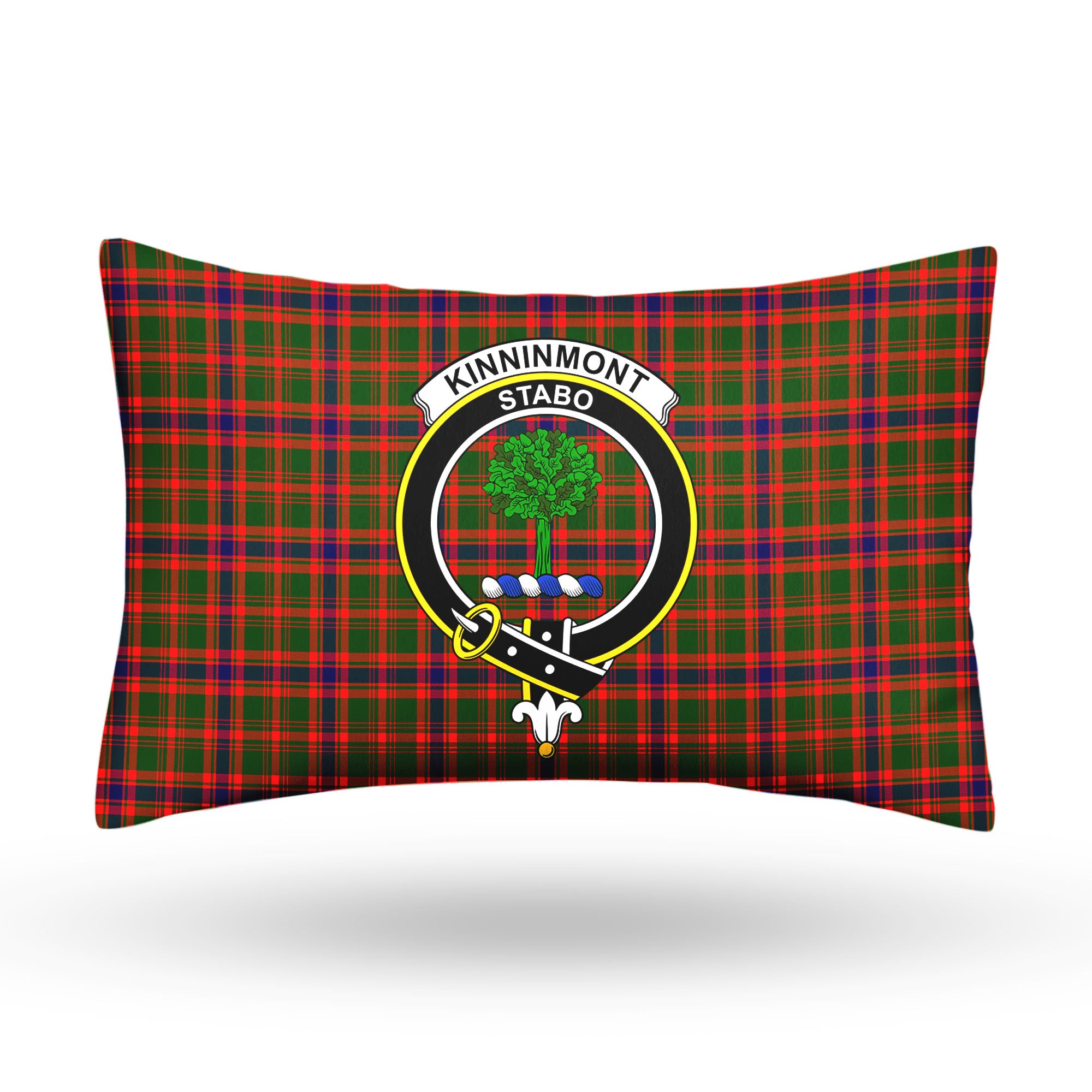 Kinninmont Tartan Crest Pillow Cover