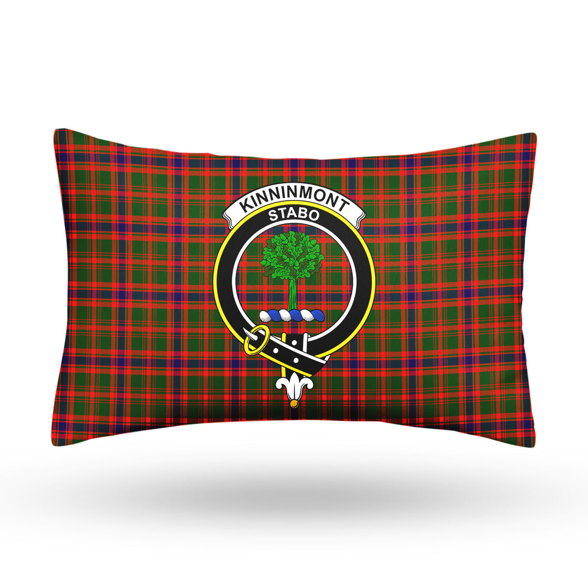 Kinninmont Tartan Crest Pillow Cover