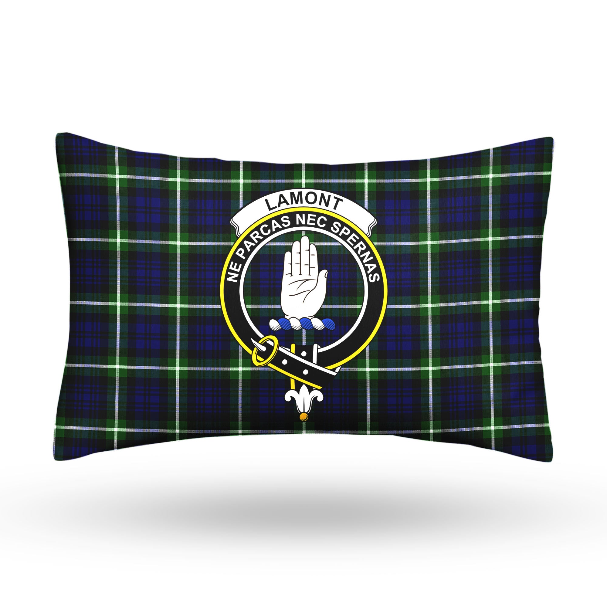 Lamont Modern Tartan Crest Pillow Cover