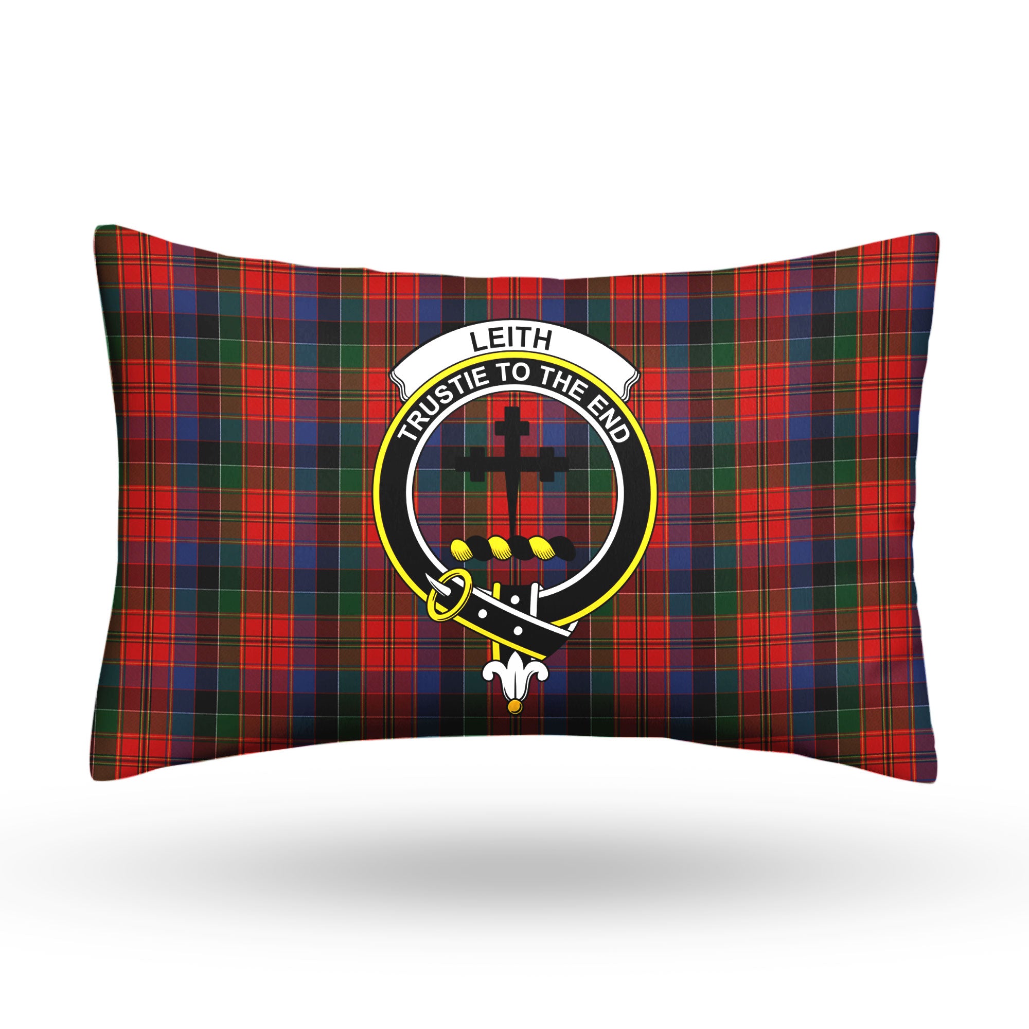 Leith Tartan Crest Pillow Cover