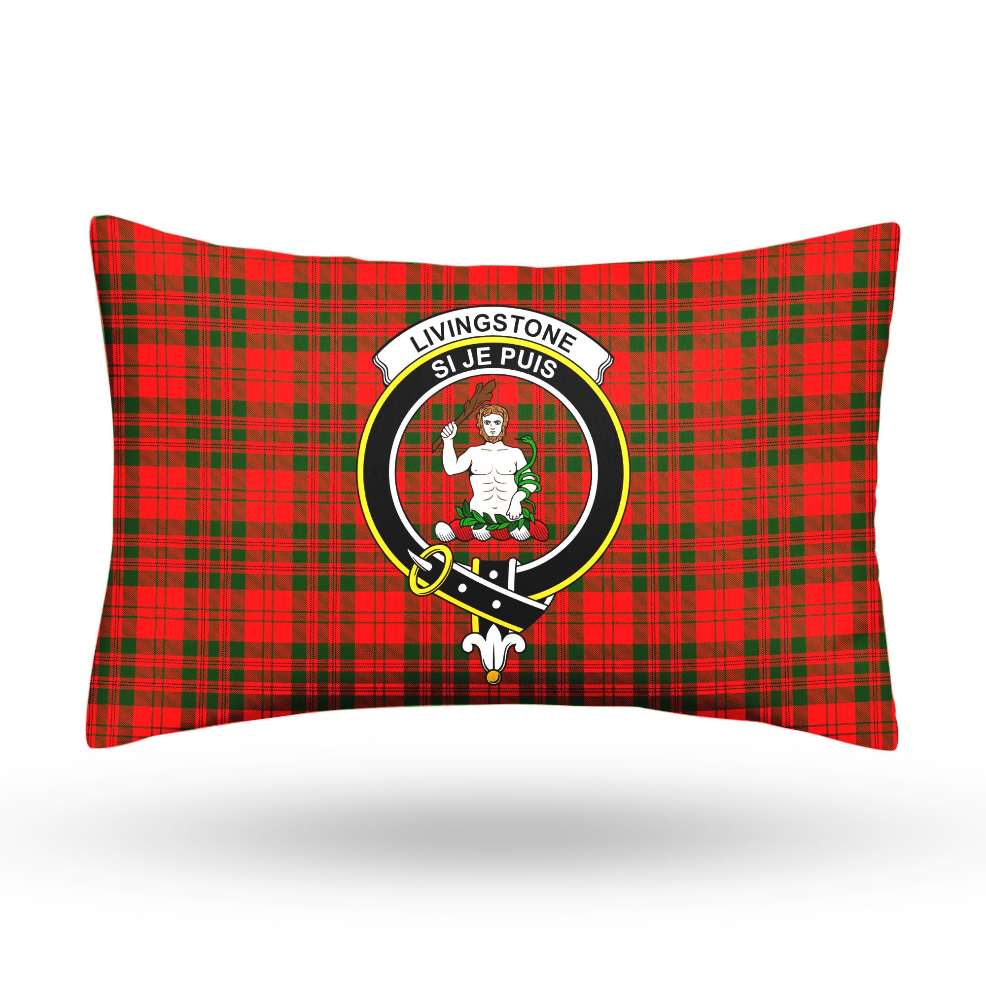 Livingstone Tartan Crest Pillow Cover