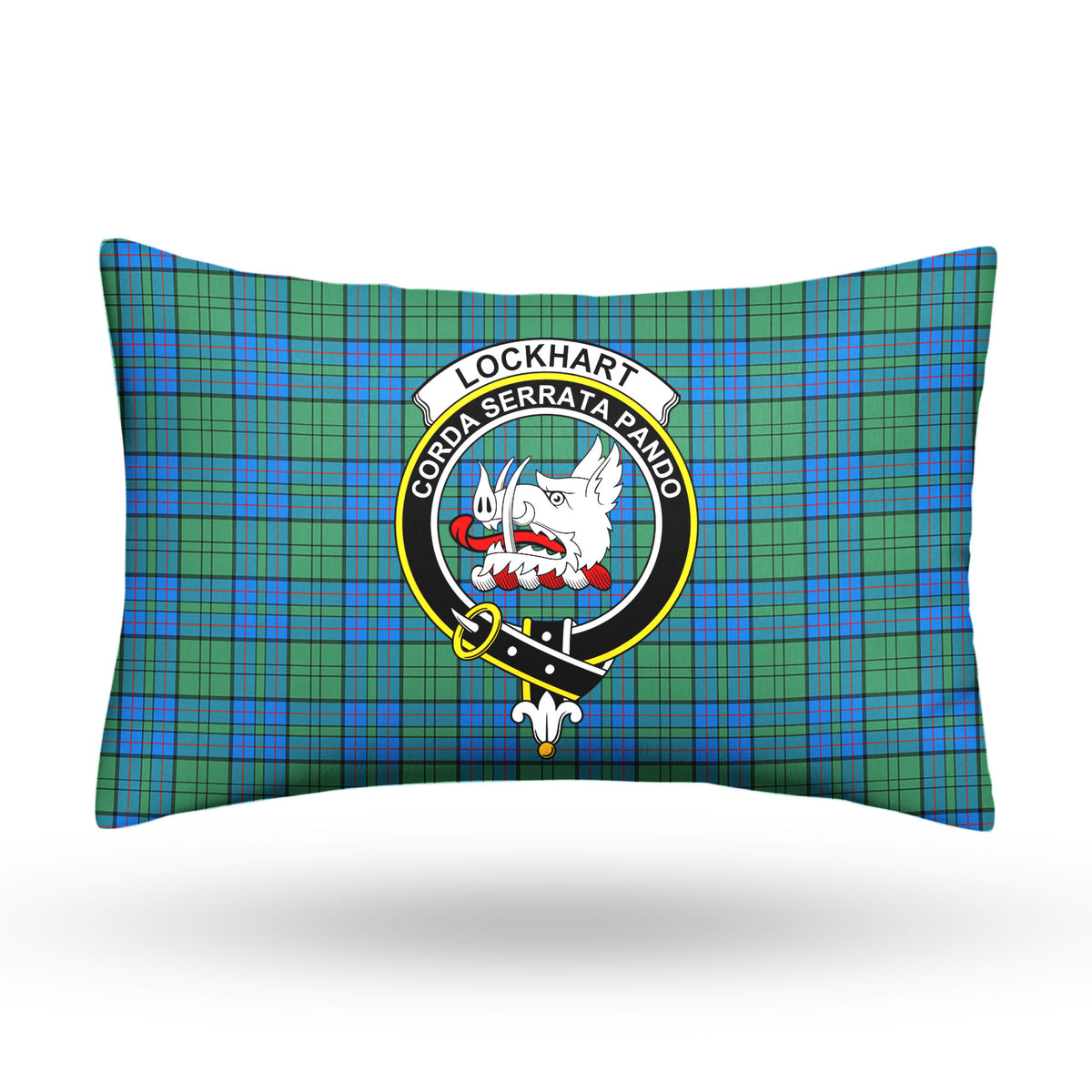 Lockhart Tartan Crest Pillow Cover