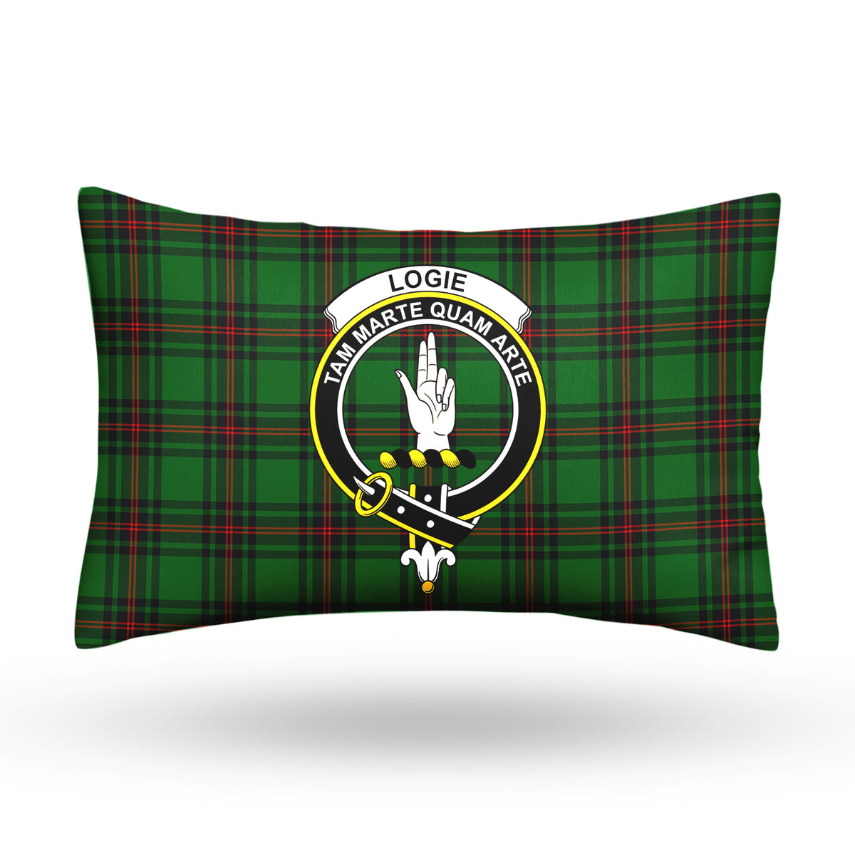 Logie Tartan Crest Pillow Cover