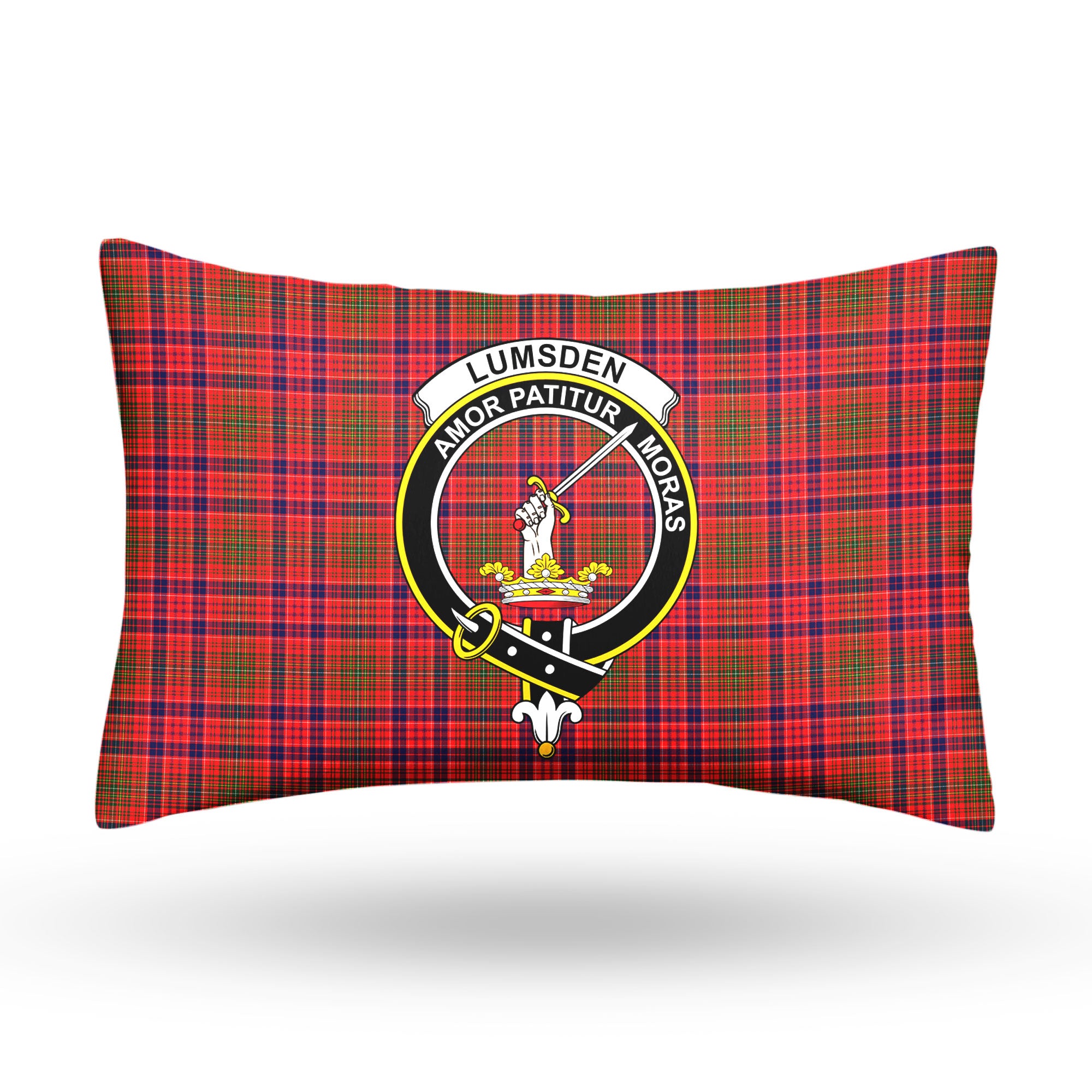 Lumsden Modern Tartan Crest Pillow Cover