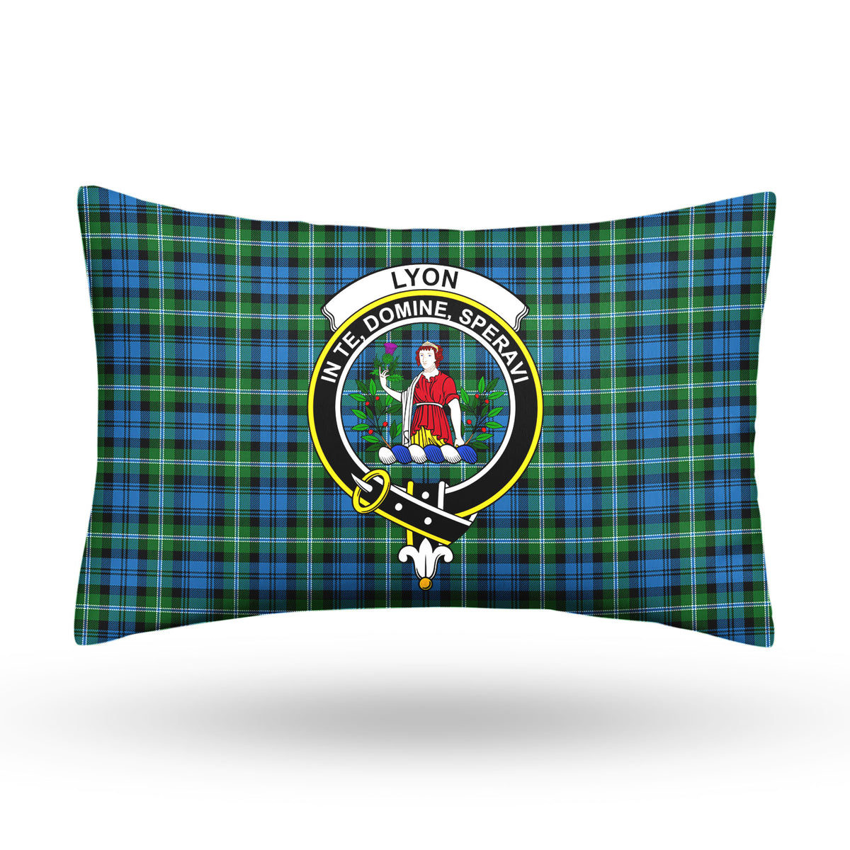 Lyon Tartan Crest Pillow Cover