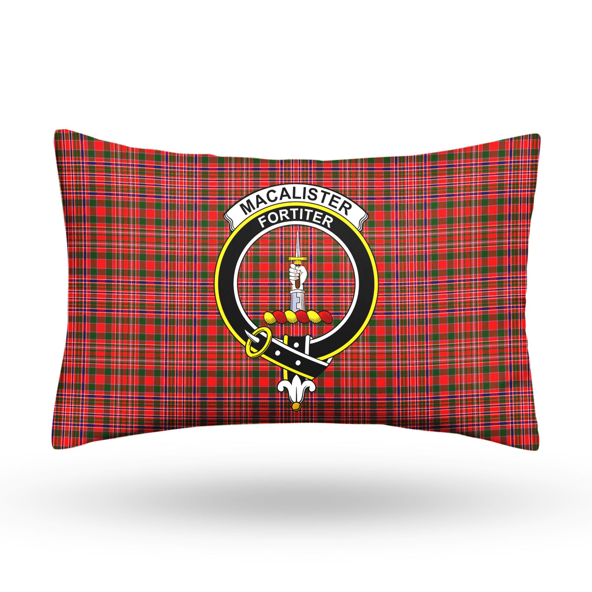 MacAlister Modern Tartan Crest Pillow Cover