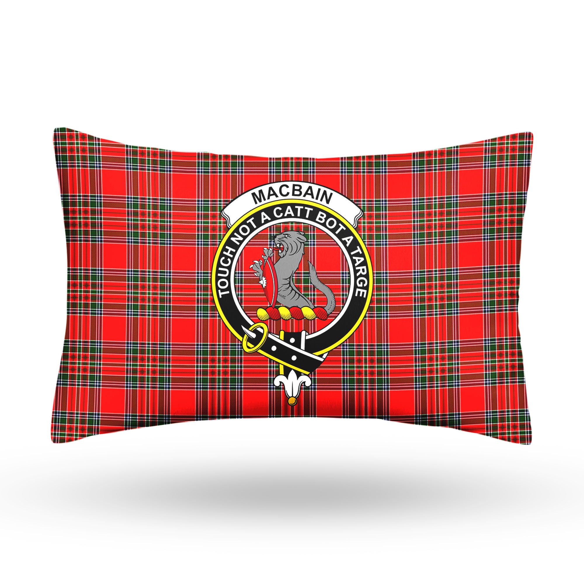 MacBain Tartan Crest Pillow Cover