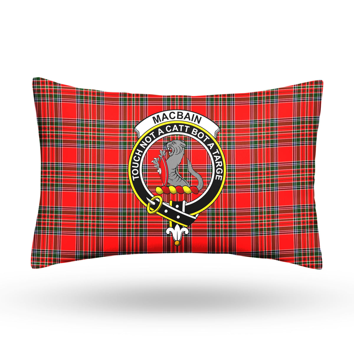 MacBain Tartan Crest Pillow Cover