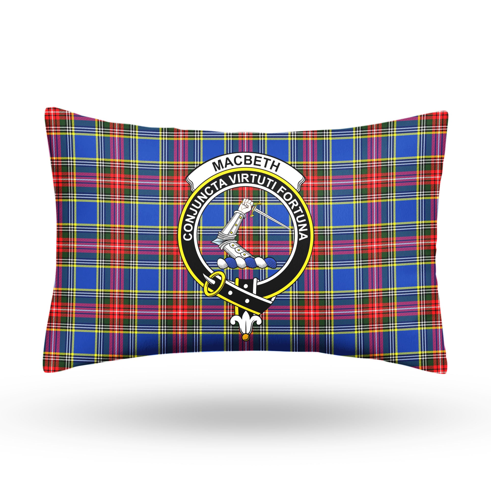 MacBeth Modern Tartan Crest Pillow Cover