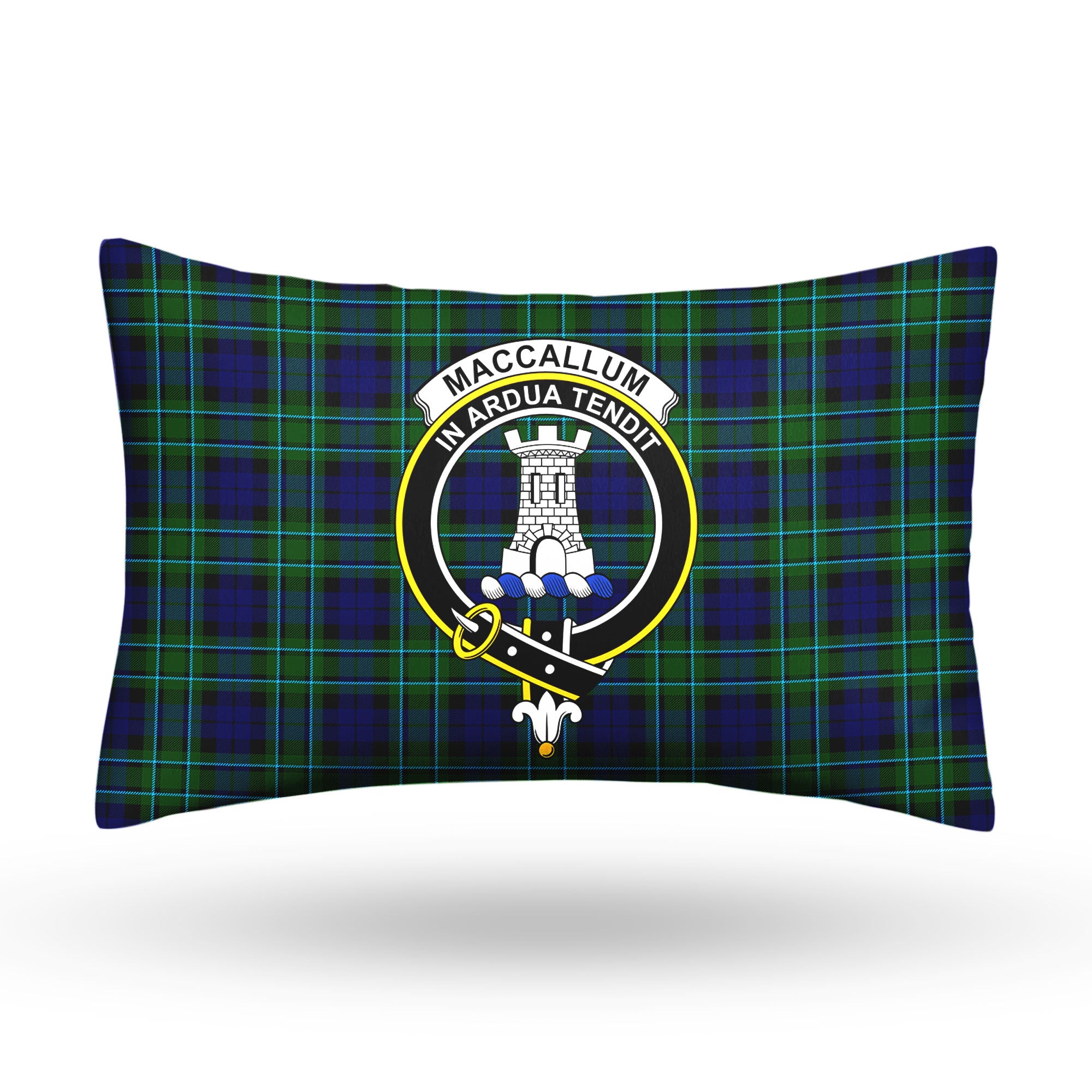 MacCallum Modern Tartan Crest Pillow Cover