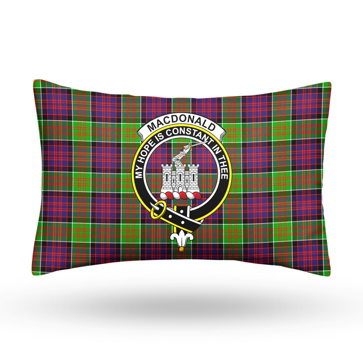 MacDonald (Clan Ranald) Tartan Crest Pillow Cover