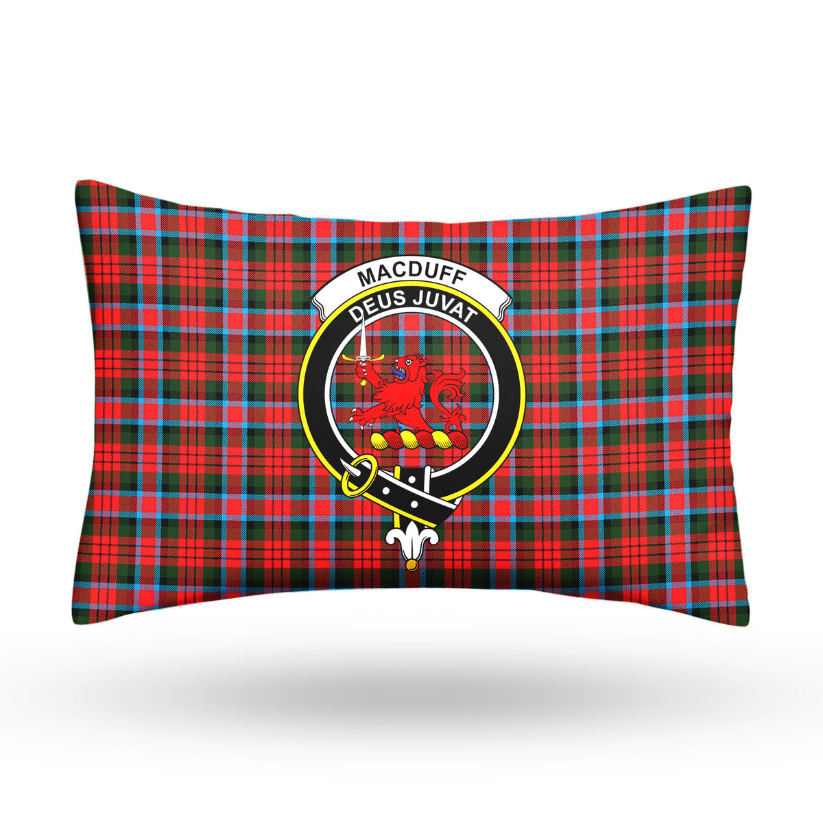 MacDuff Modern Tartan Crest Pillow Cover