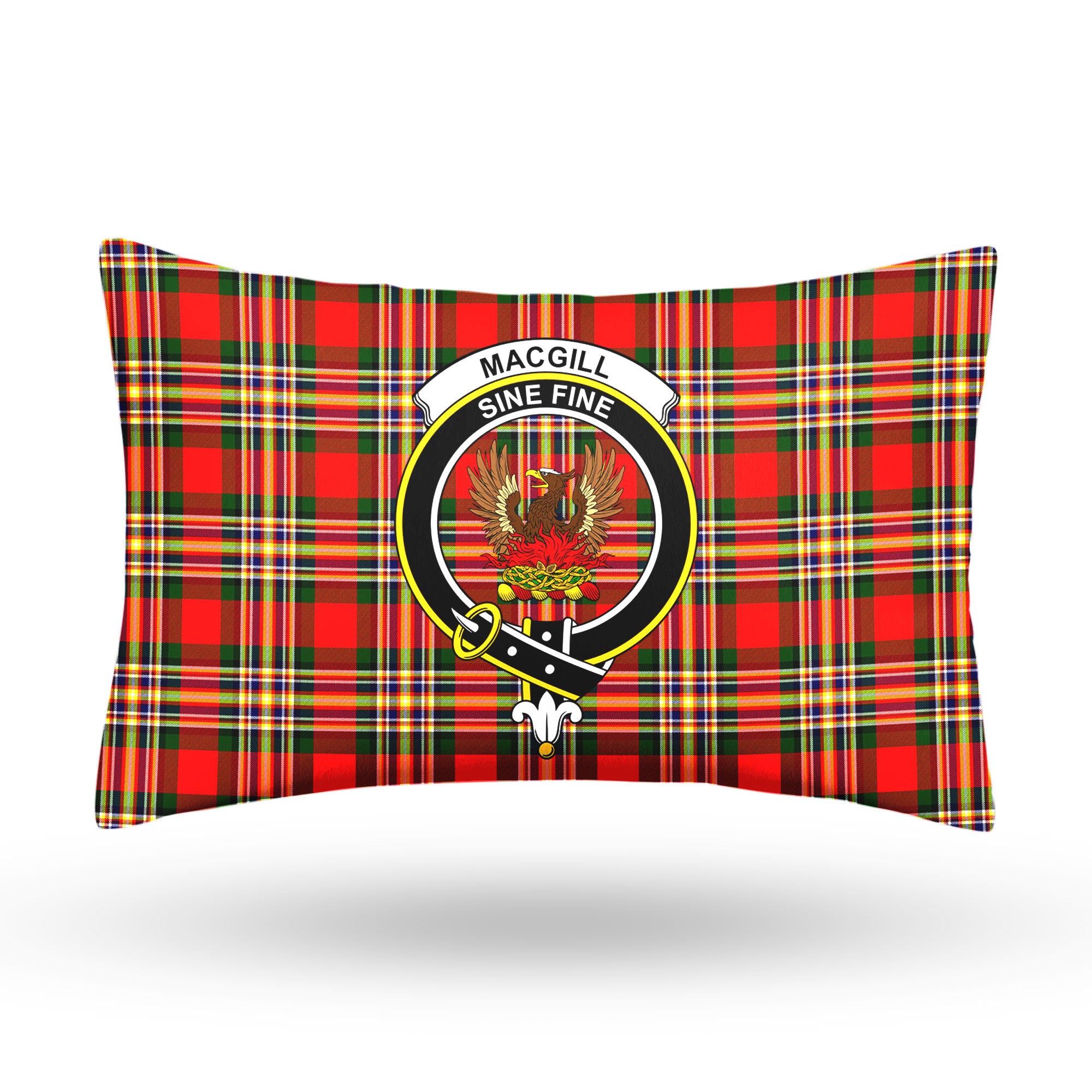 MacGill Modern Tartan Crest Pillow Cover