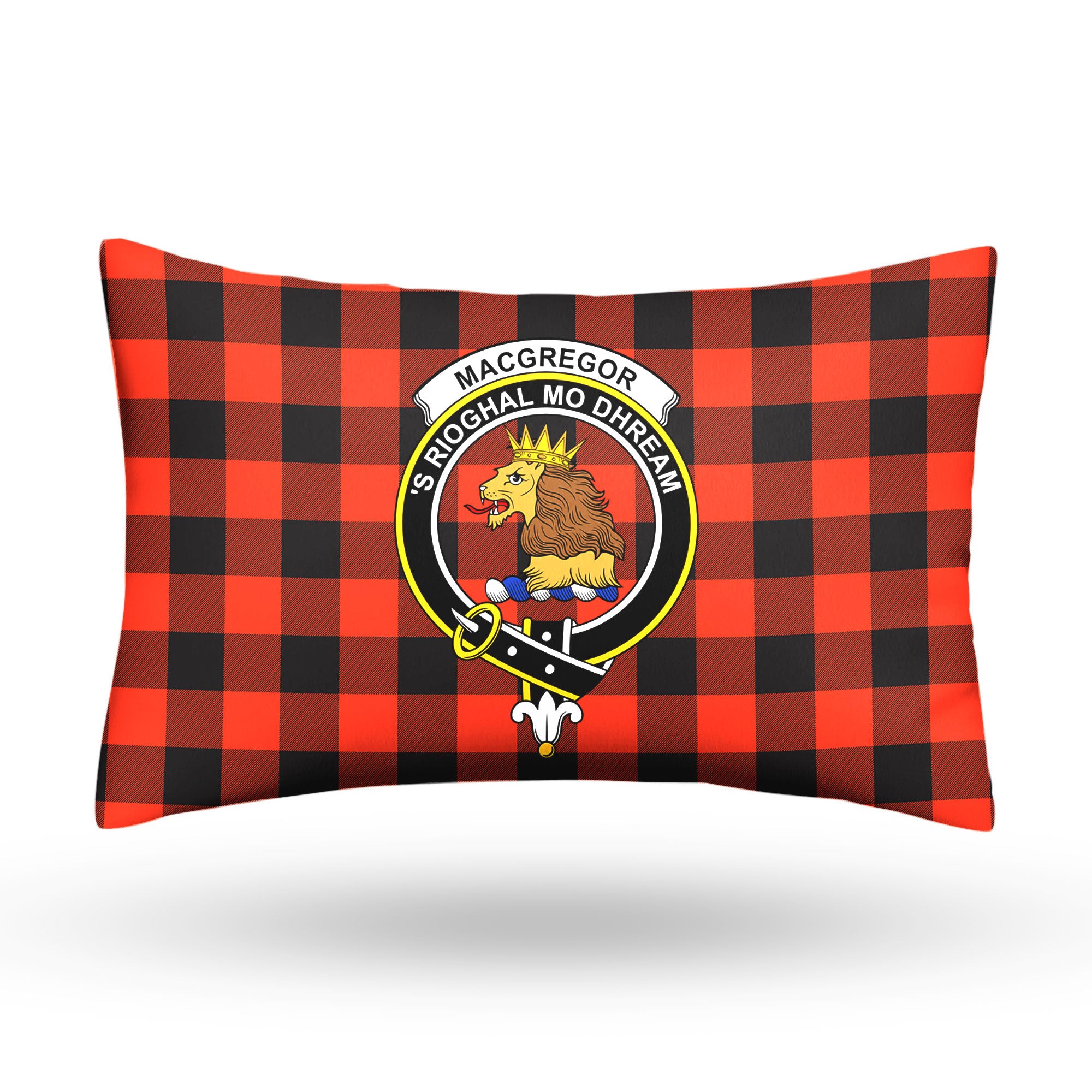 MacGregor Rob Roy Ancient Tartan Crest Pillow Cover