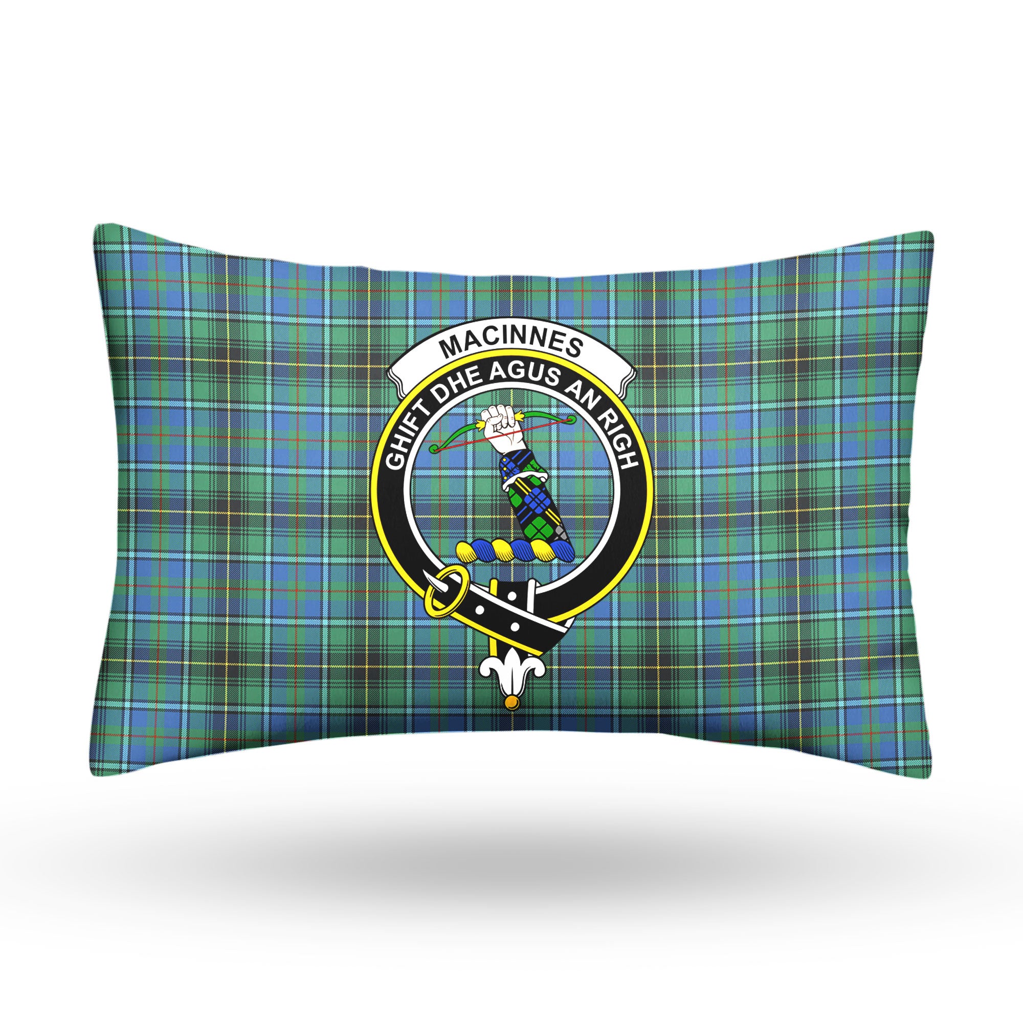 MacInnes Ancient Tartan Crest Pillow Cover