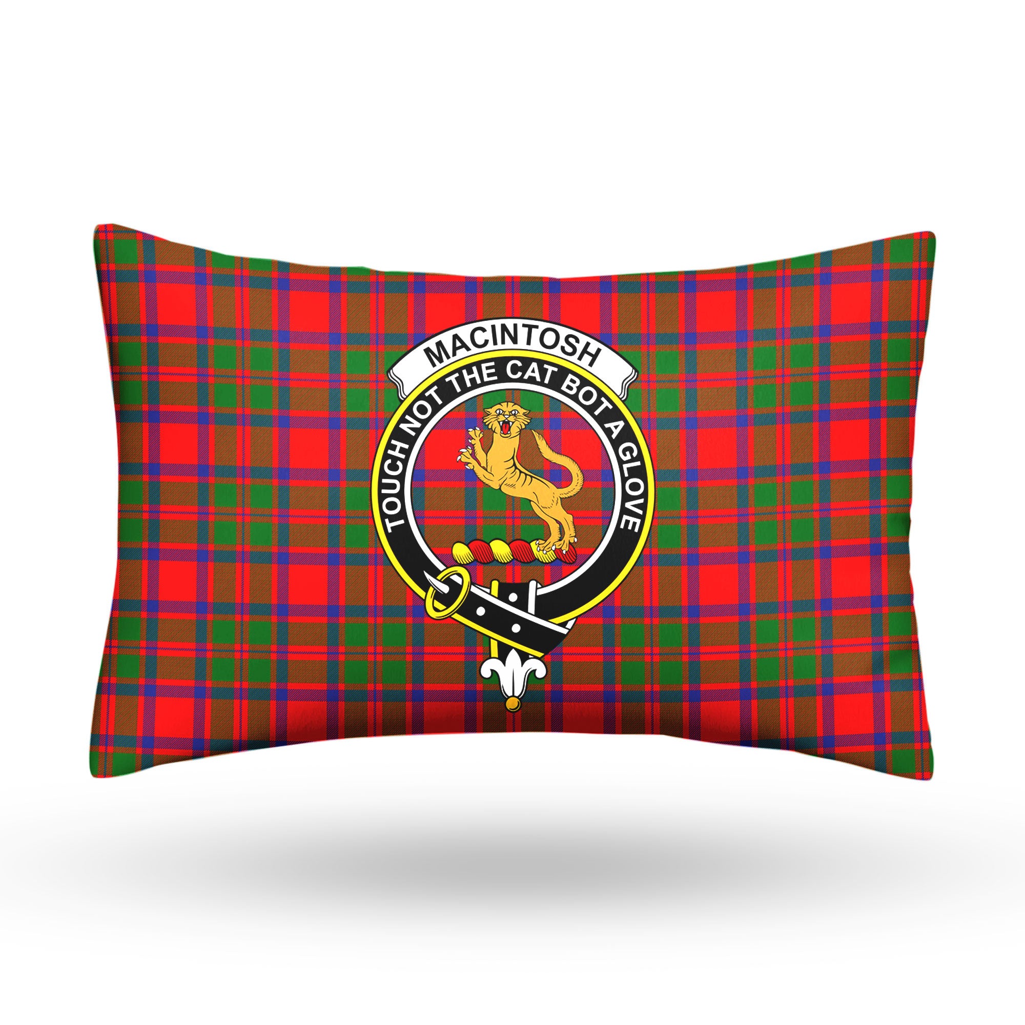 MacIntosh Modern Tartan Crest Pillow Cover