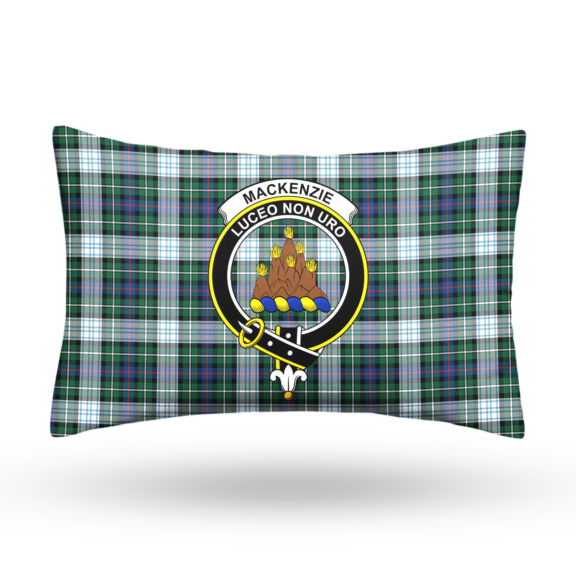 MacKenzie Dress Ancient Tartan Crest Pillow Cover