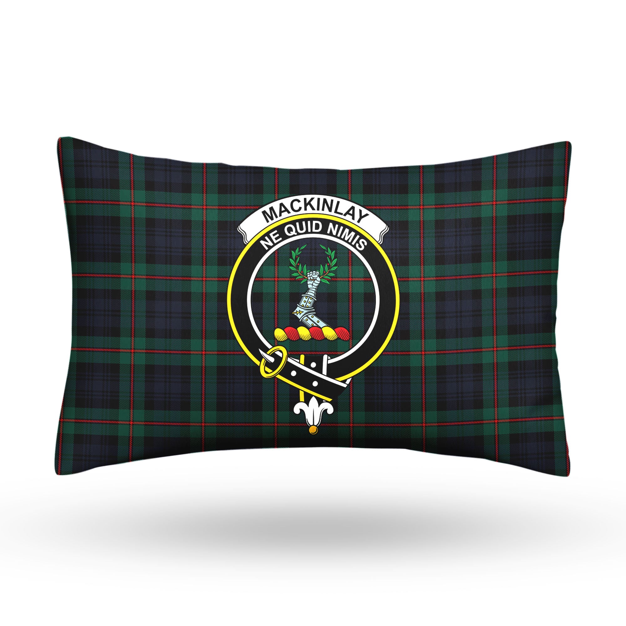 MacKinlay Modern Tartan Crest Pillow Cover