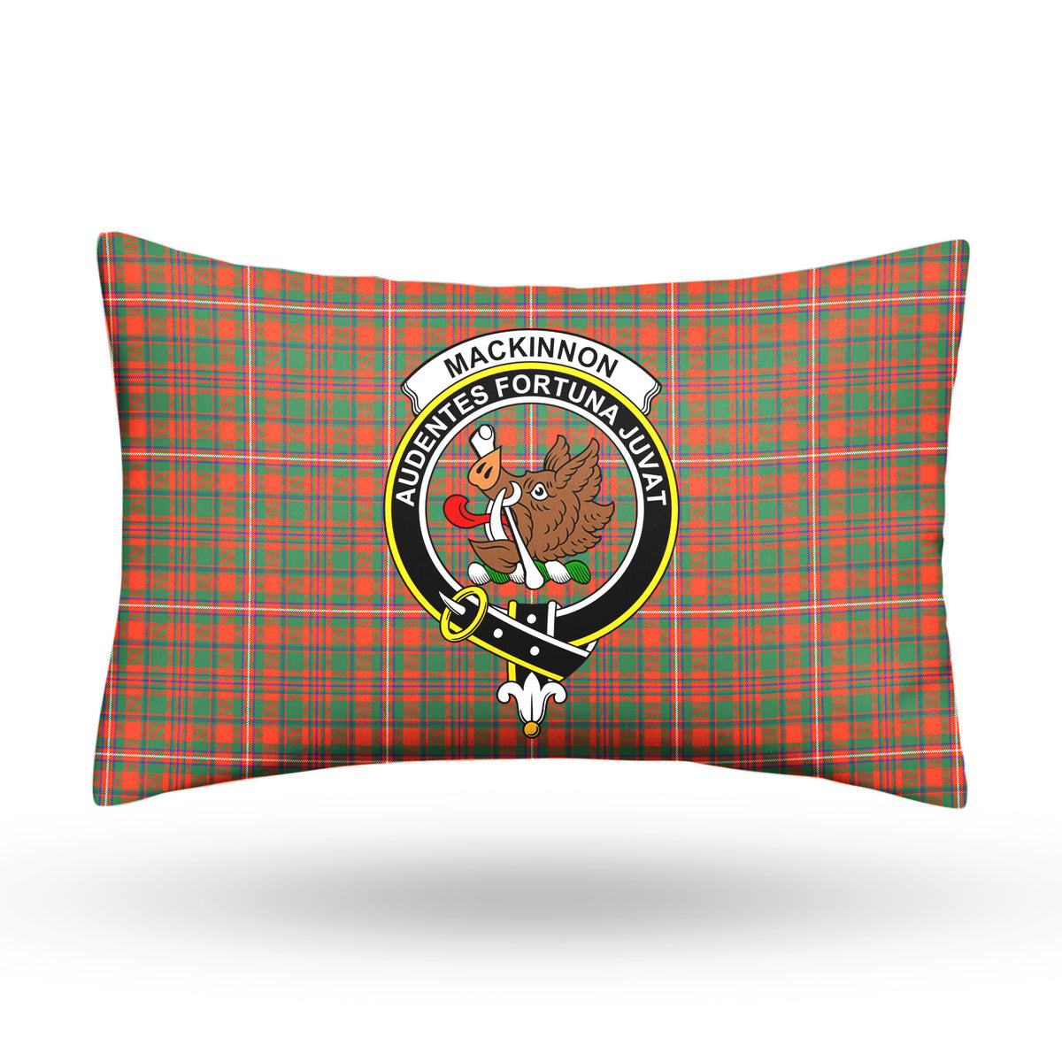 MacKinnon Ancient Tartan Crest Pillow Cover