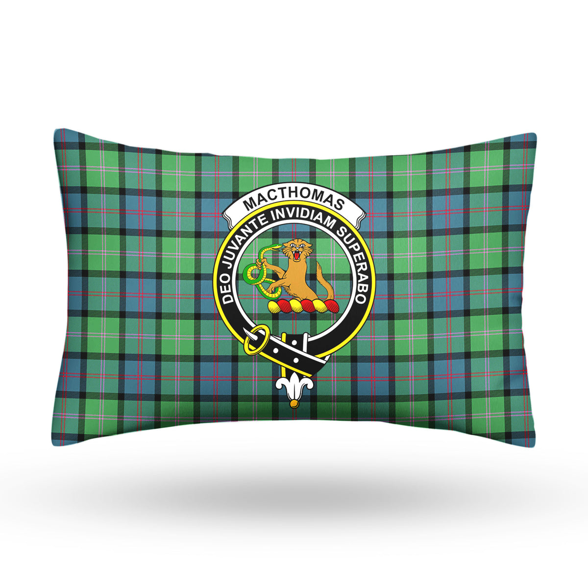 MacThomas Ancient Tartan Crest Pillow Cover