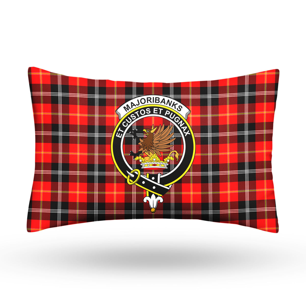 Majoribanks Tartan Crest Pillow Cover