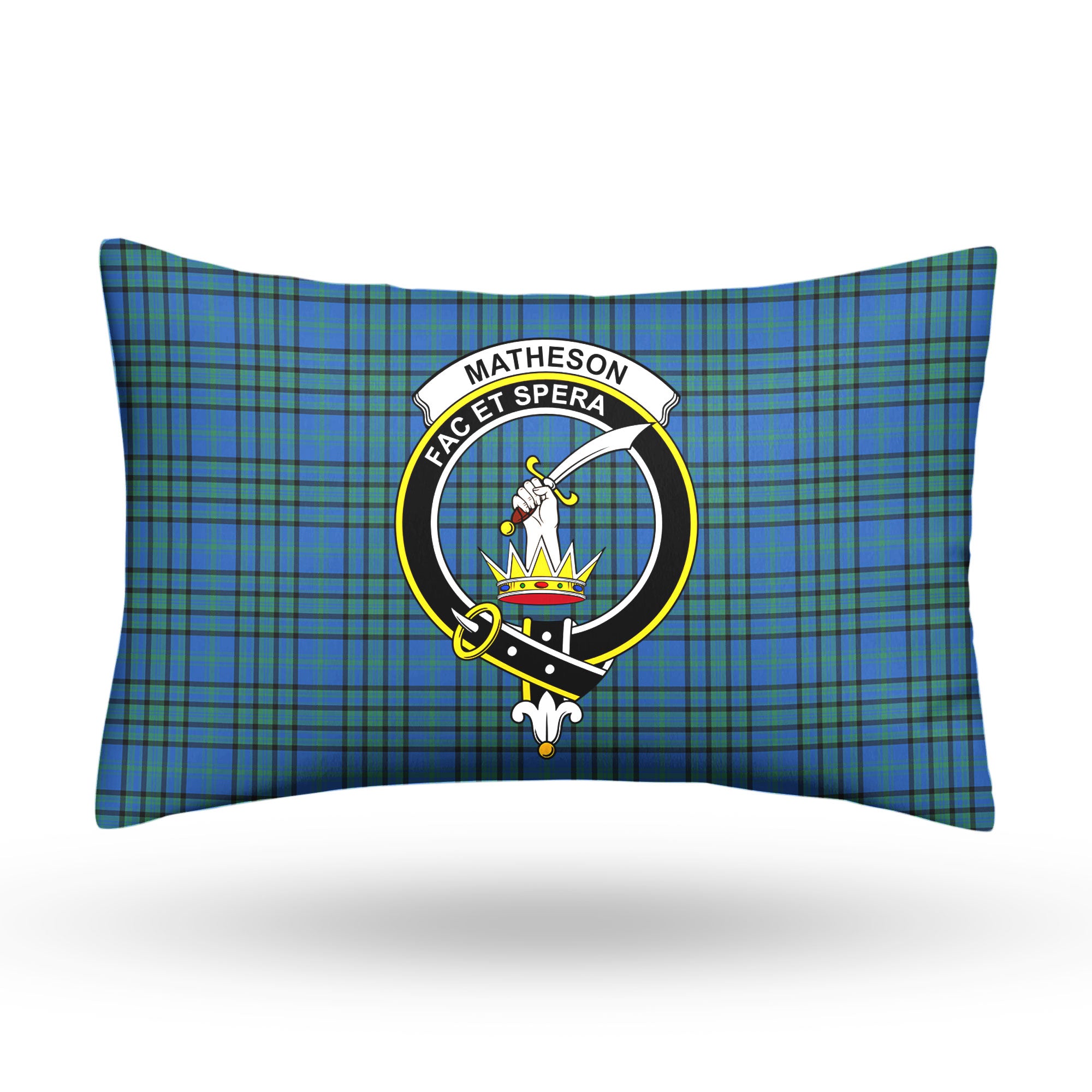 Matheson Hunting Ancient Tartan Crest Pillow Cover