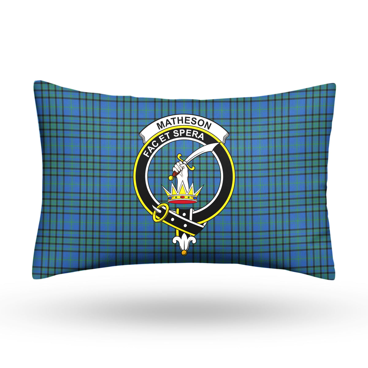 Matheson Hunting Ancient Tartan Crest Pillow Cover