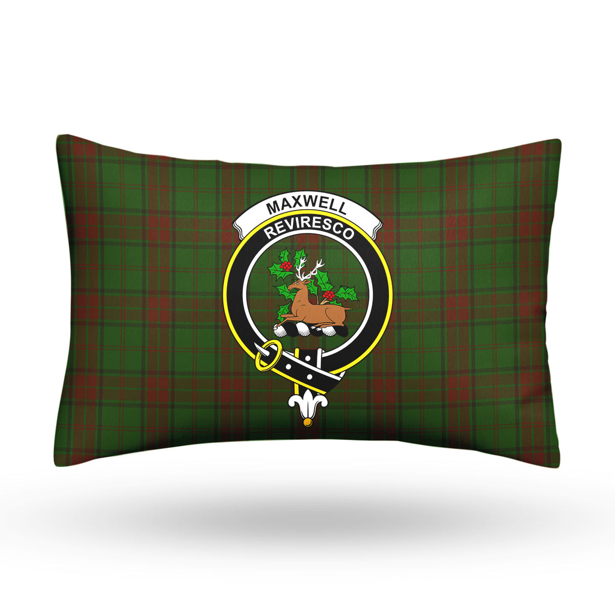 Maxwell Hunting Tartan Crest Pillow Cover