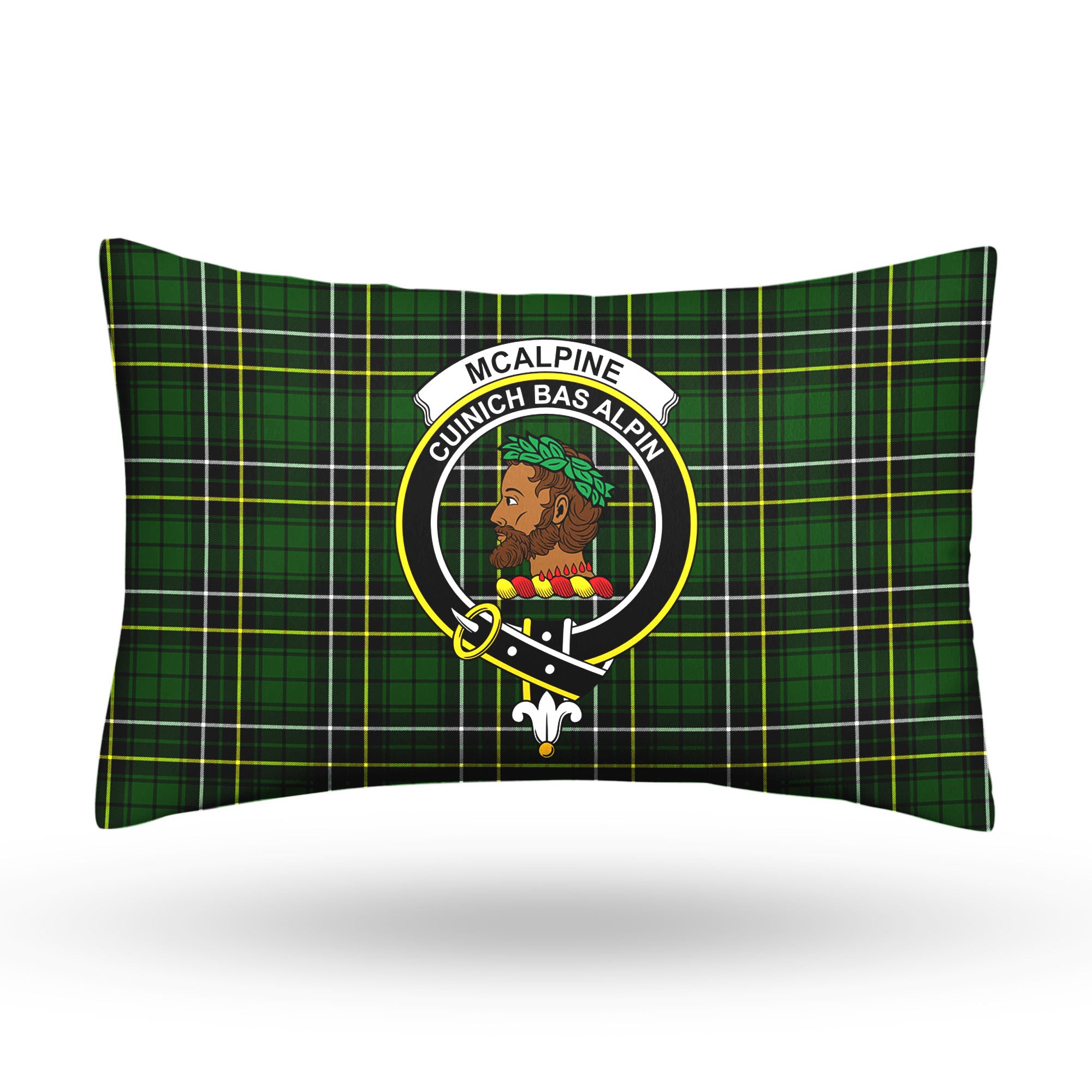 McAlpine Modern Tartan Crest Pillow Cover