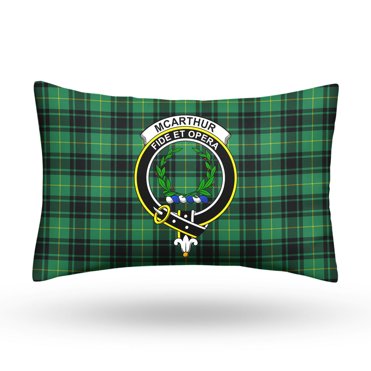 McArthur Ancient Tartan Crest Pillow Cover