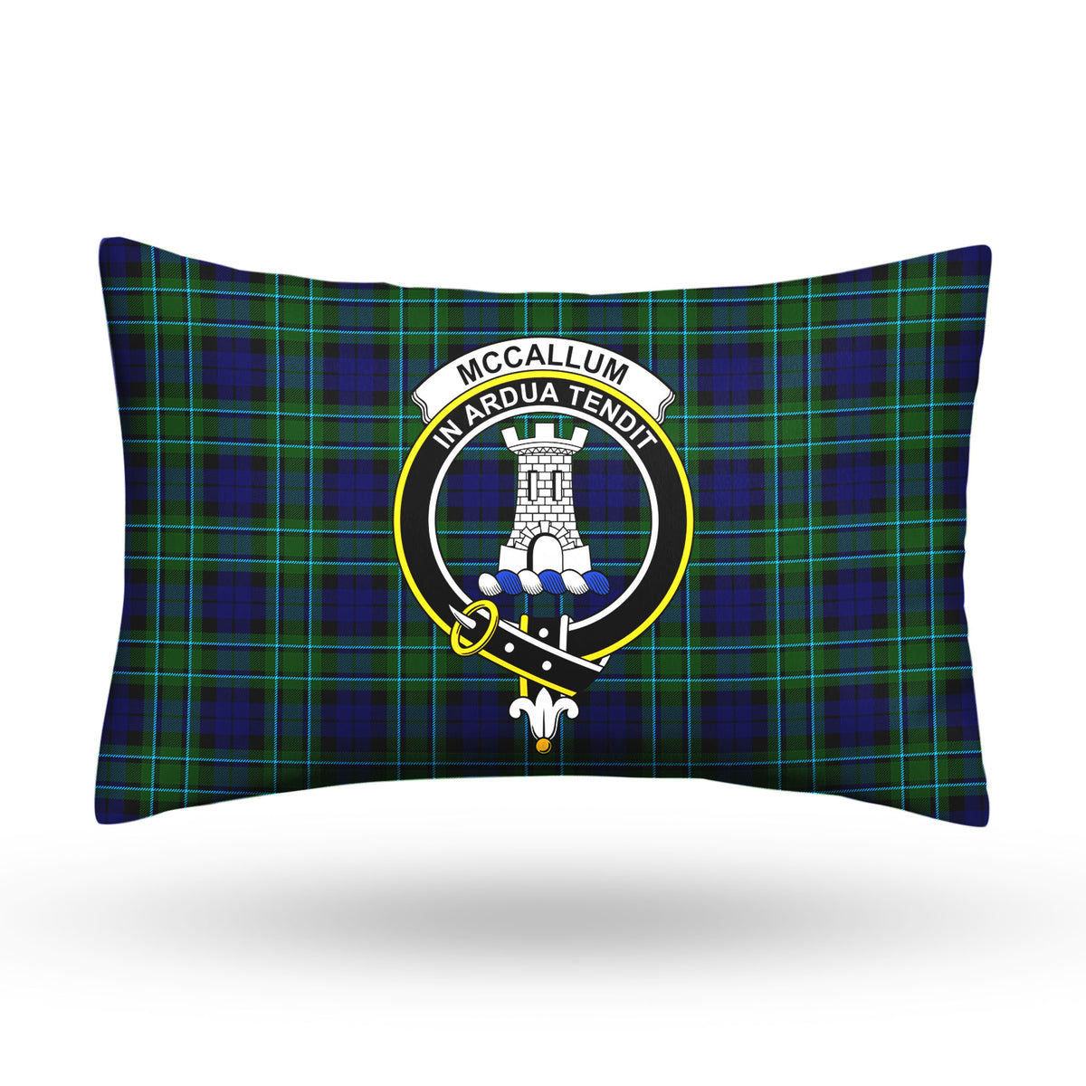 McCallum Modern Tartan Crest Pillow Cover