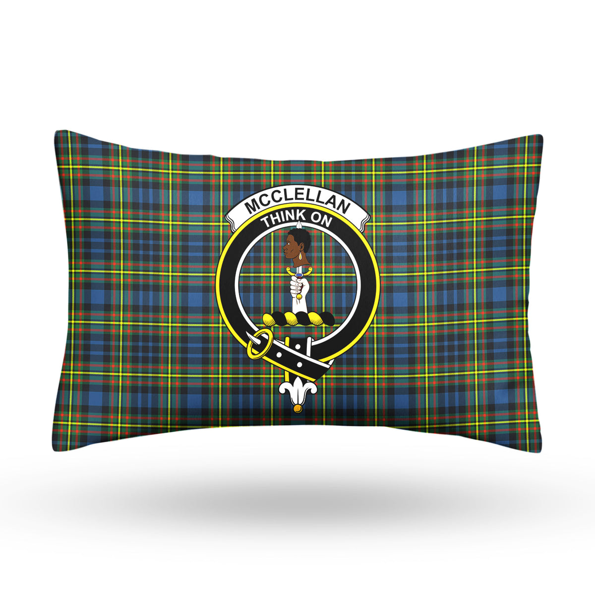 McClellan Ancient Tartan Crest Pillow Cover