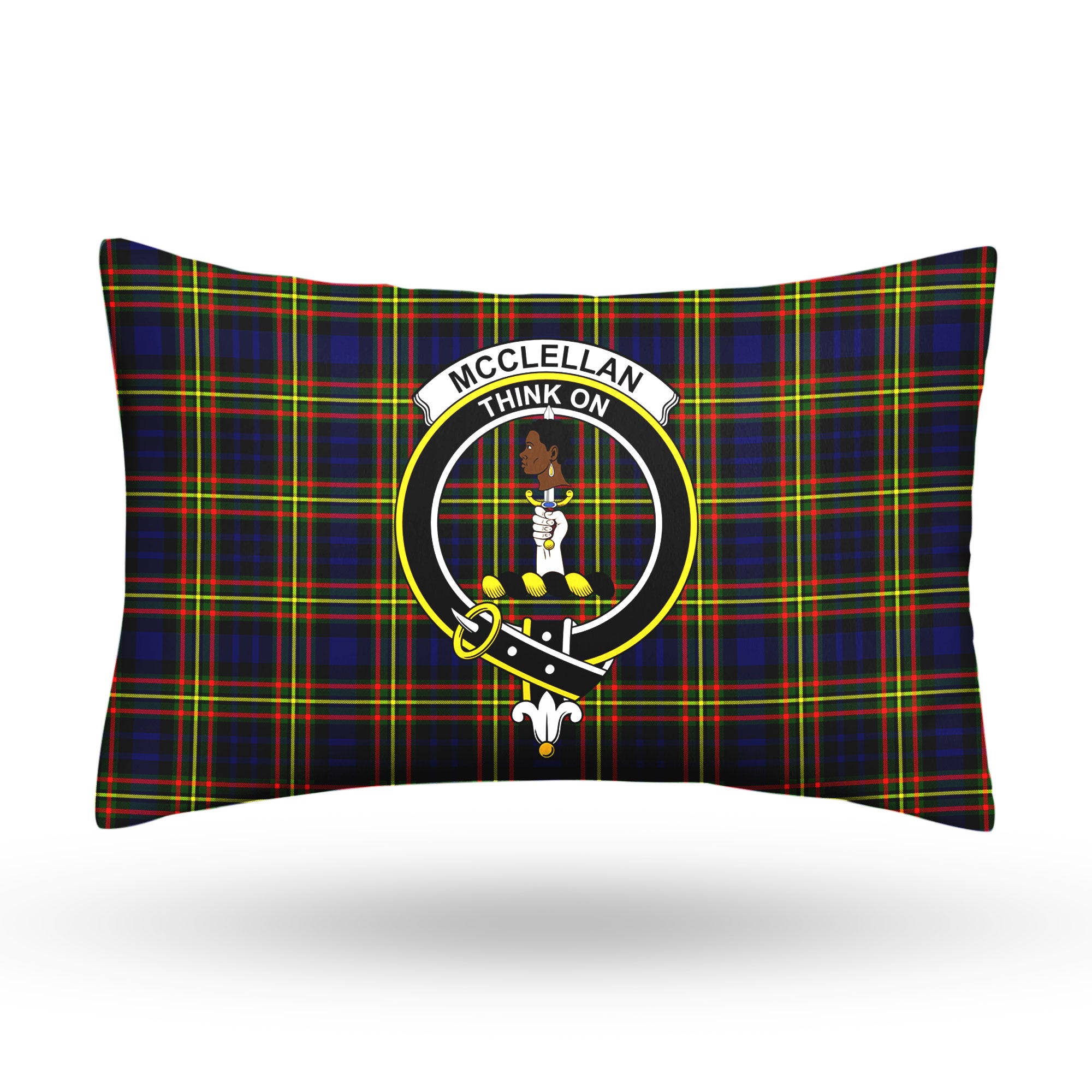 McClellan Modern Tartan Crest Pillow Cover