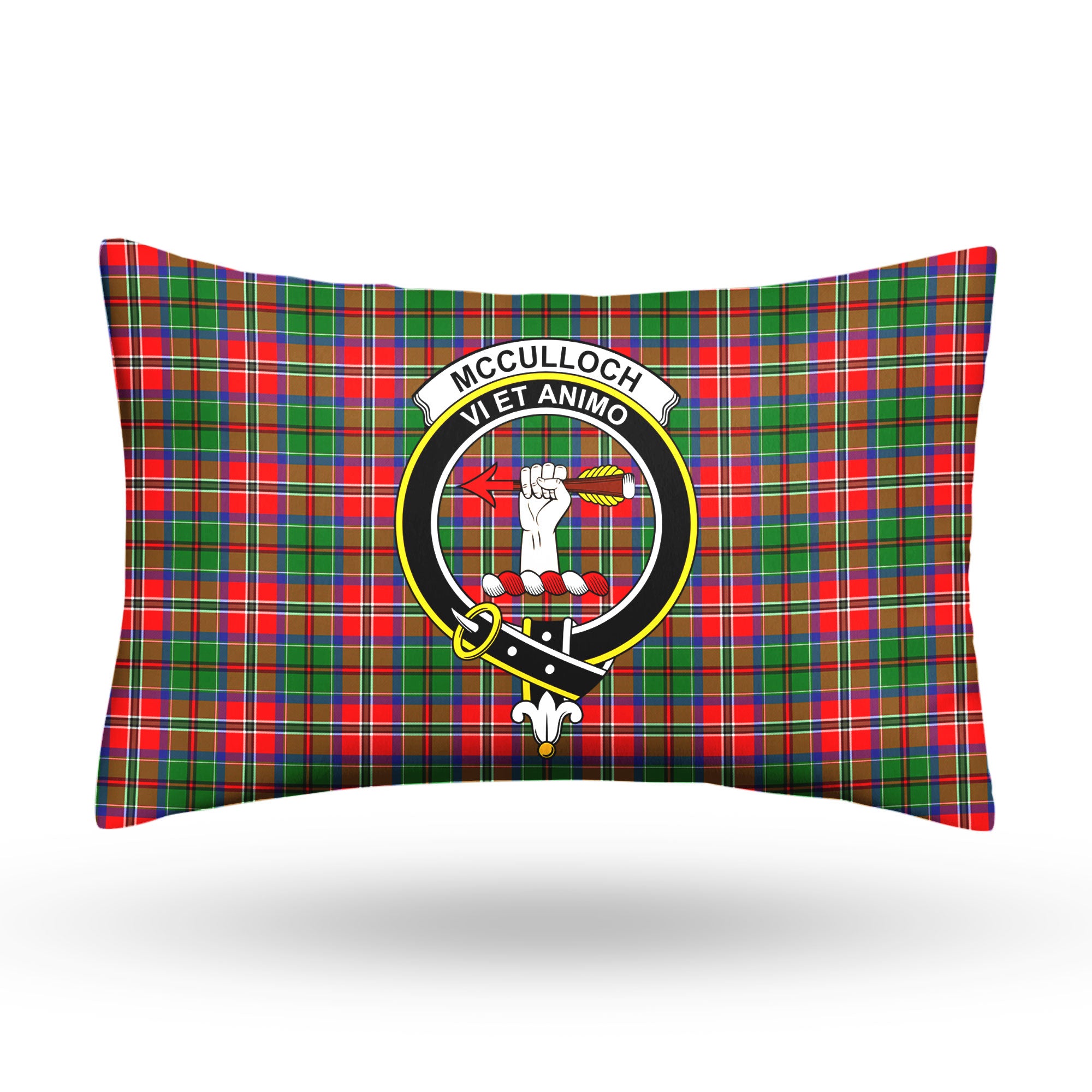 McCulloch Tartan Crest Pillow Cover