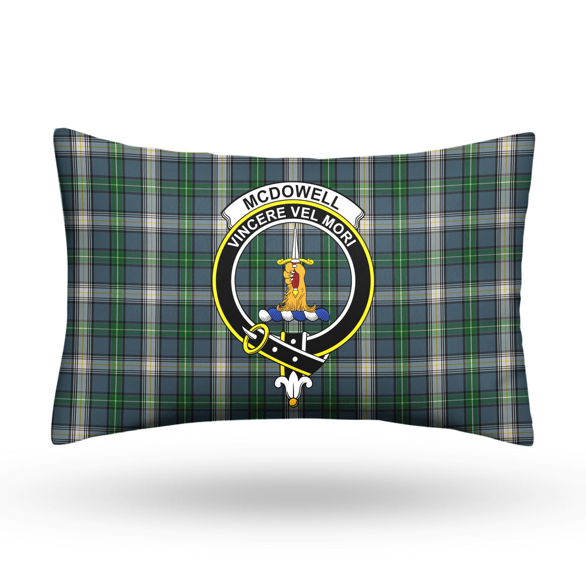 McDowell (MacDowell) Tartan Crest Pillow Cover