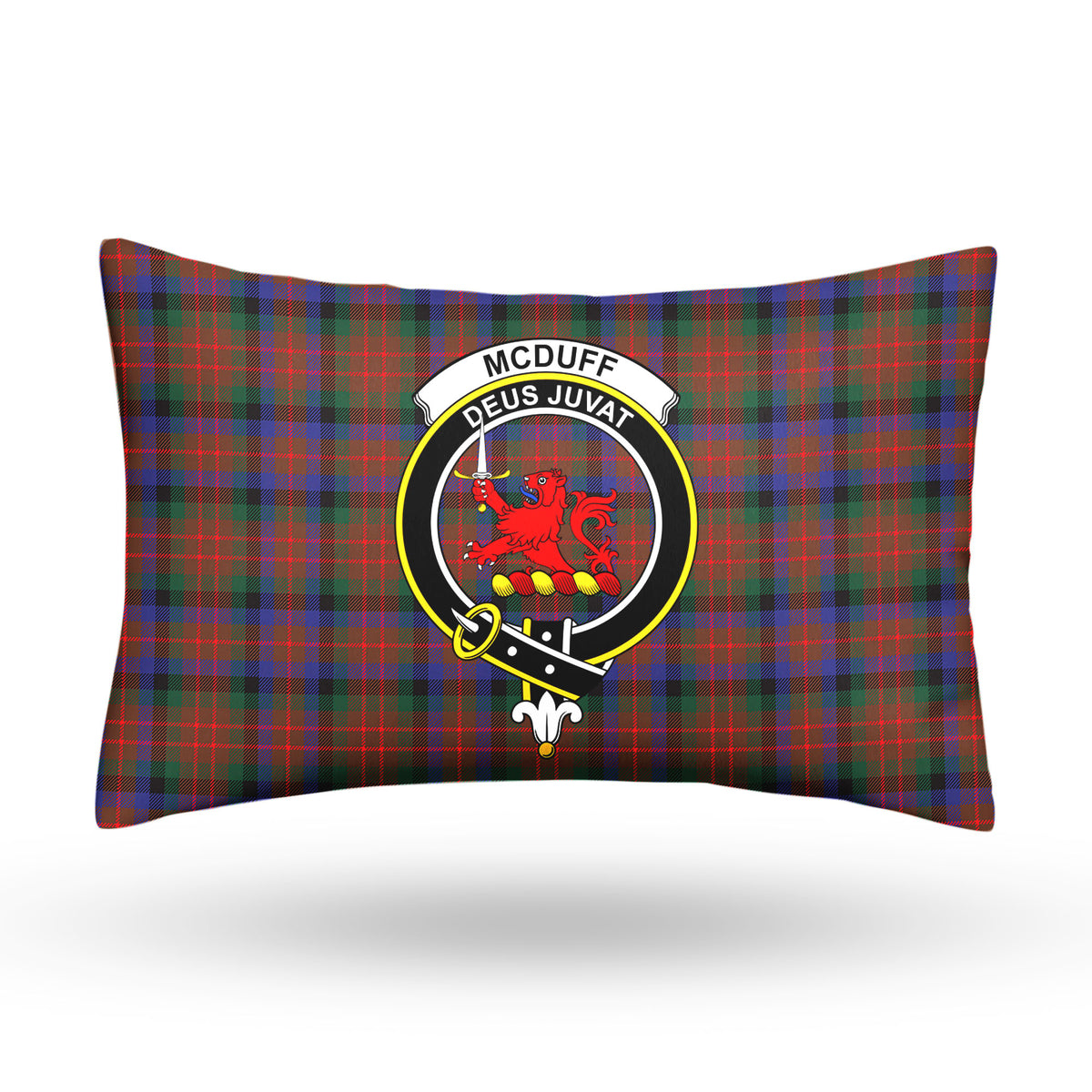 McDuff Hunting Modern Tartan Crest Pillow Cover