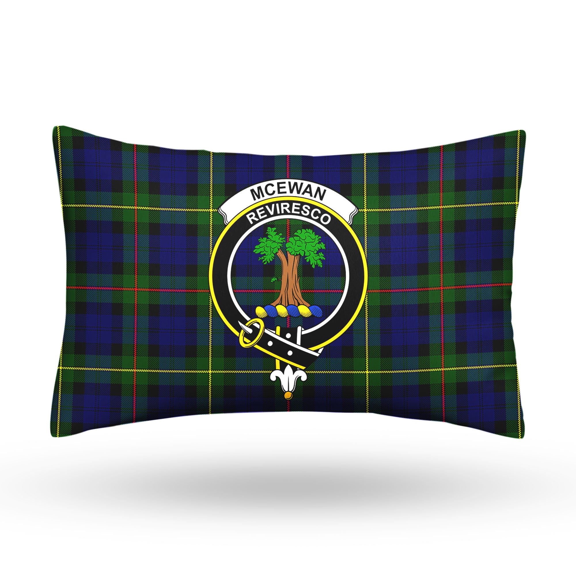 McEwan Modern Tartan Crest Pillow Cover