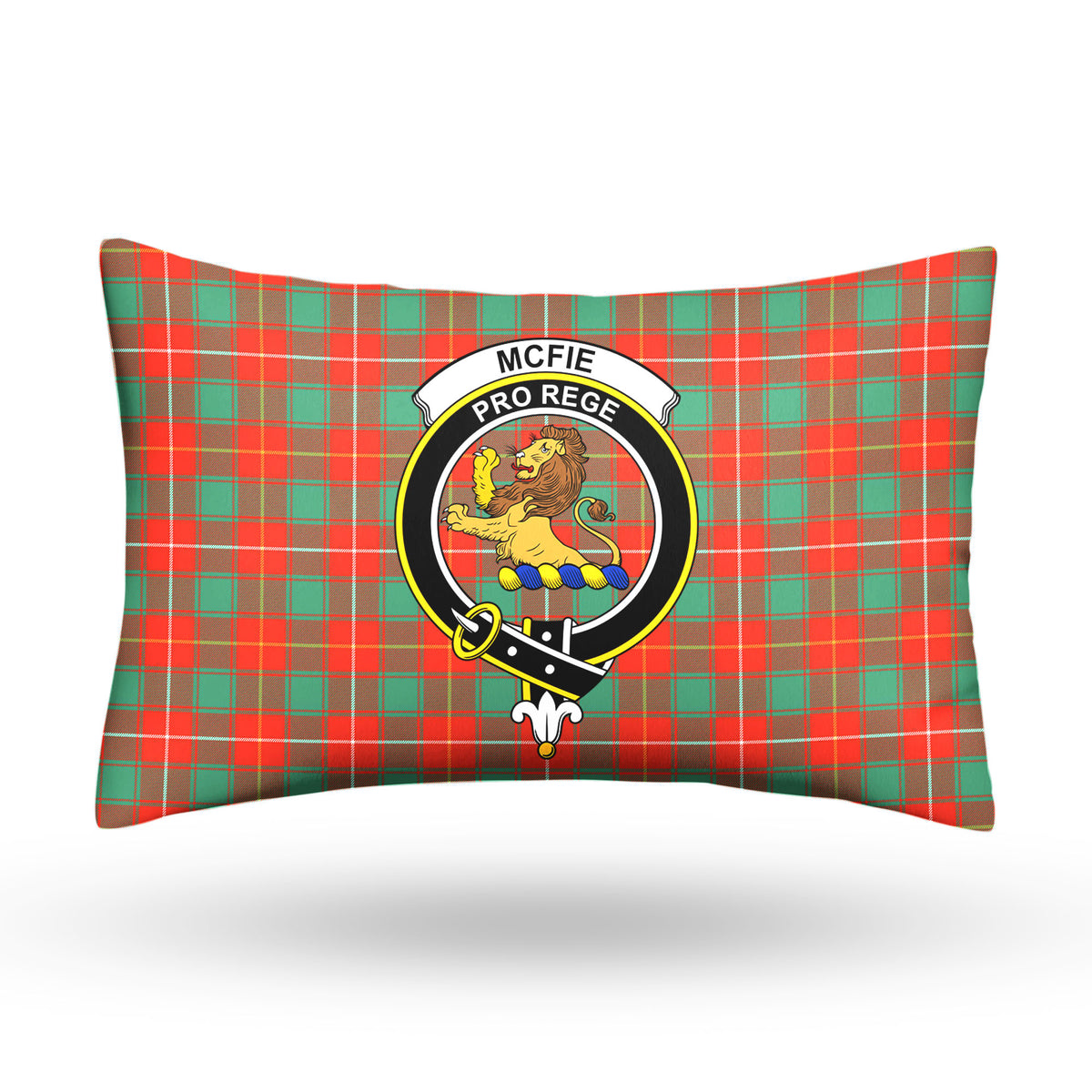 McFie Ancient Tartan Crest Pillow Cover