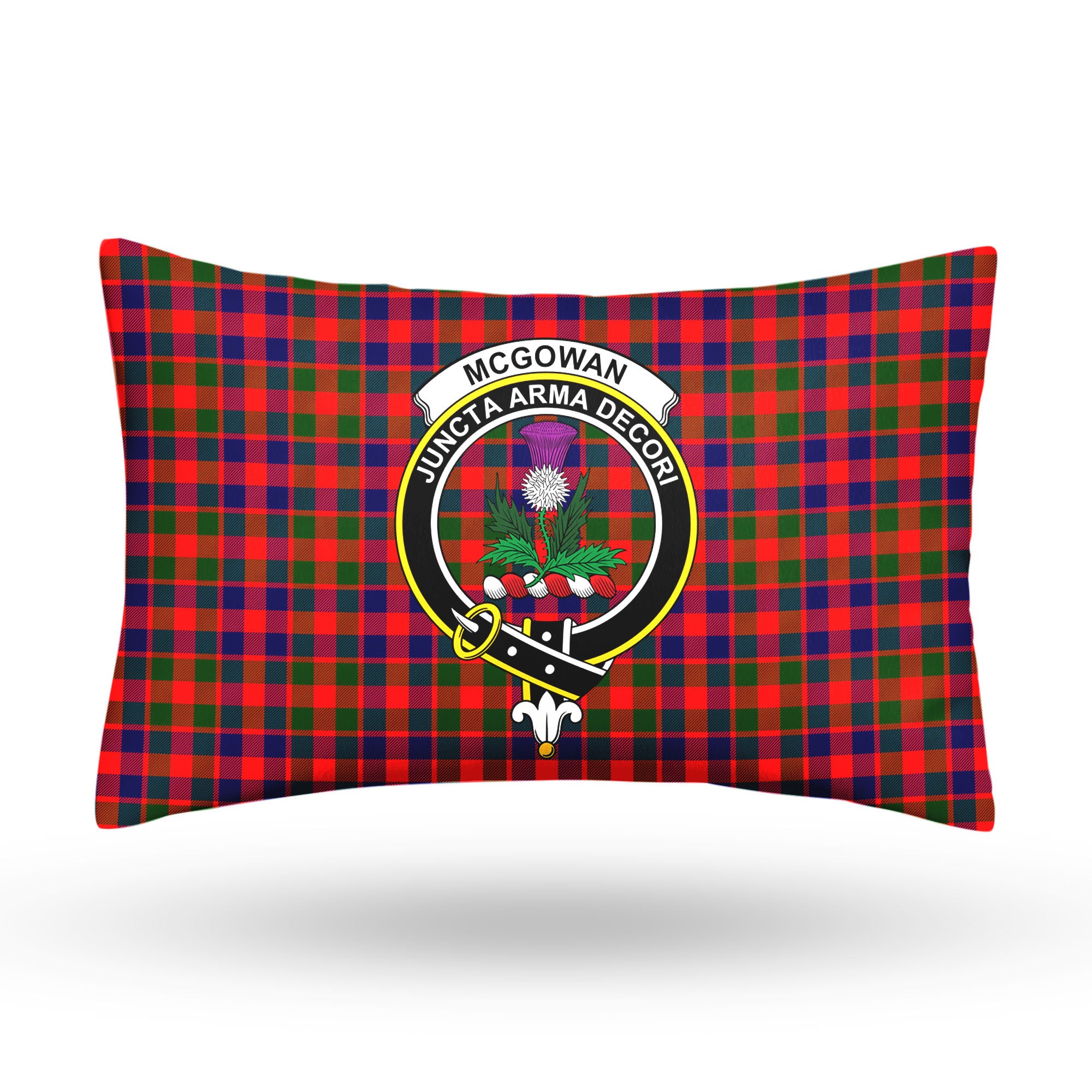 McGowan Tartan Crest Pillow Cover