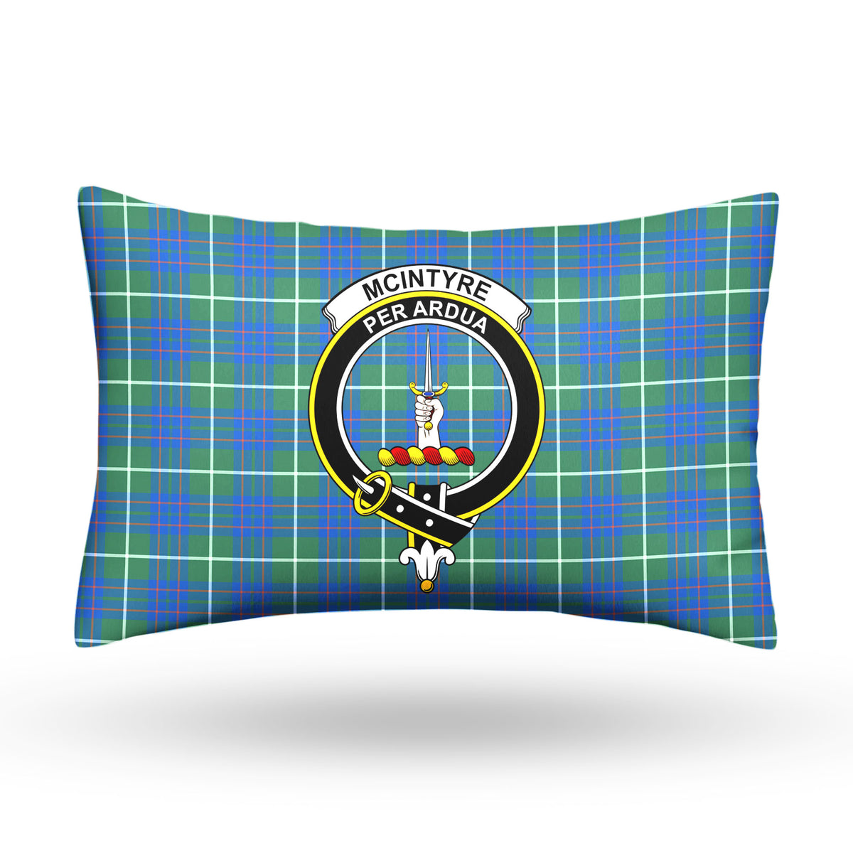 McIntyre Hunting Ancient Tartan Crest Pillow Cover