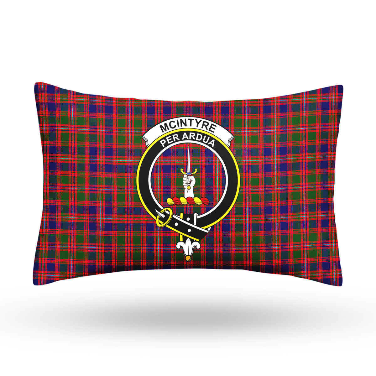 McIntyre Modern Tartan Crest Pillow Cover