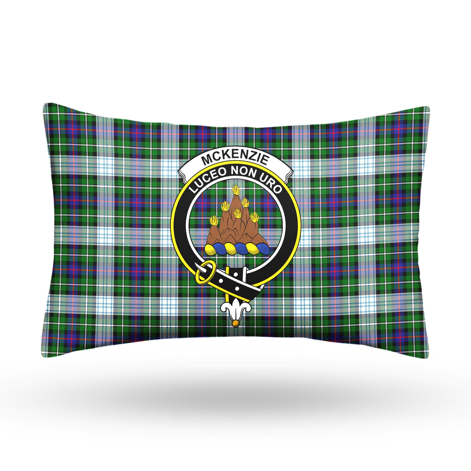 McKenzie Dress Modern Tartan Crest Pillow Cover