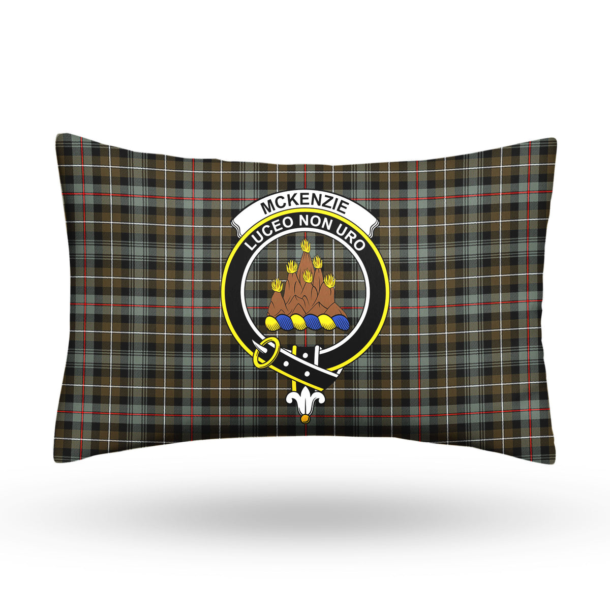 McKenzie Weathered Tartan Crest Pillow Cover