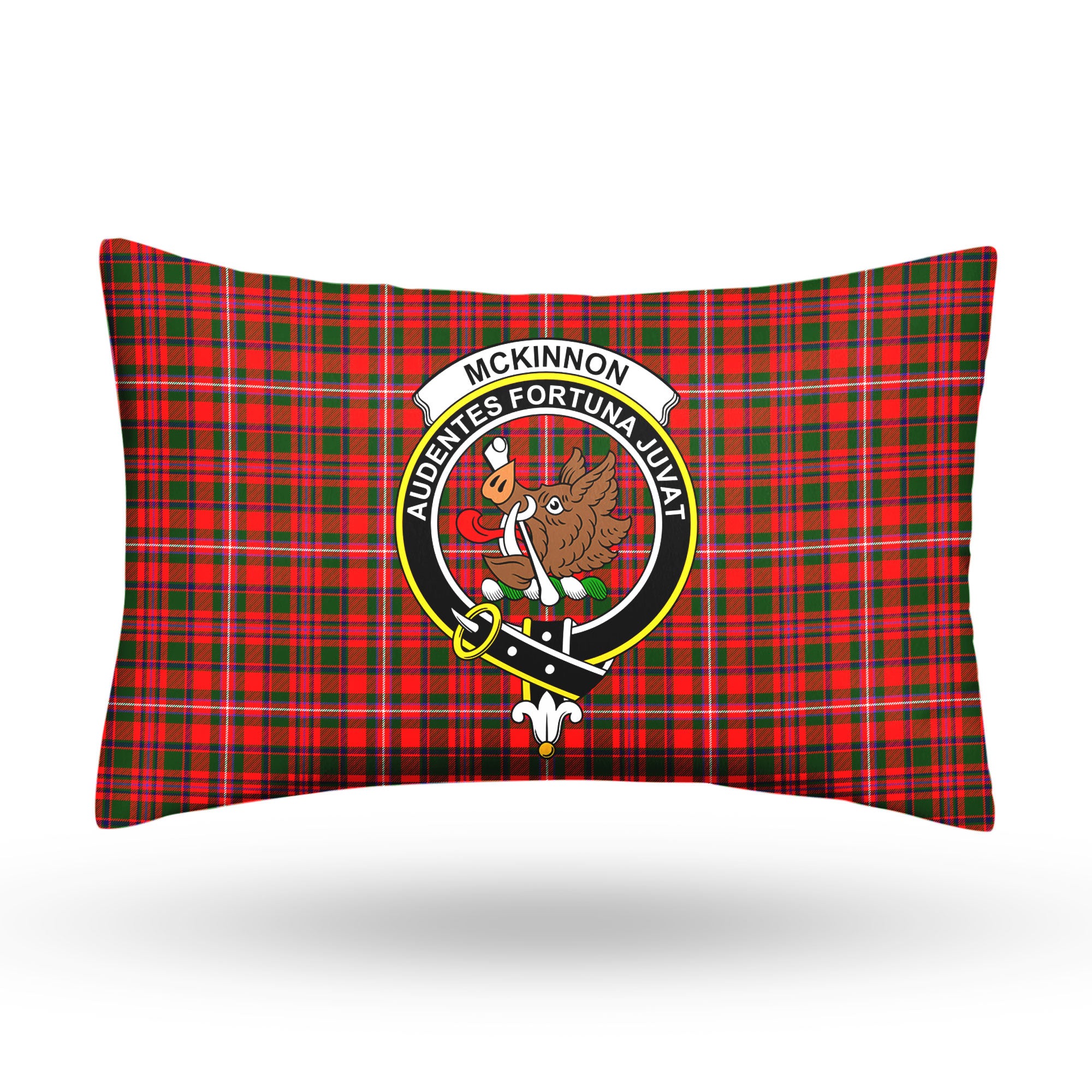 McKinnon Modern Tartan Crest Pillow Cover