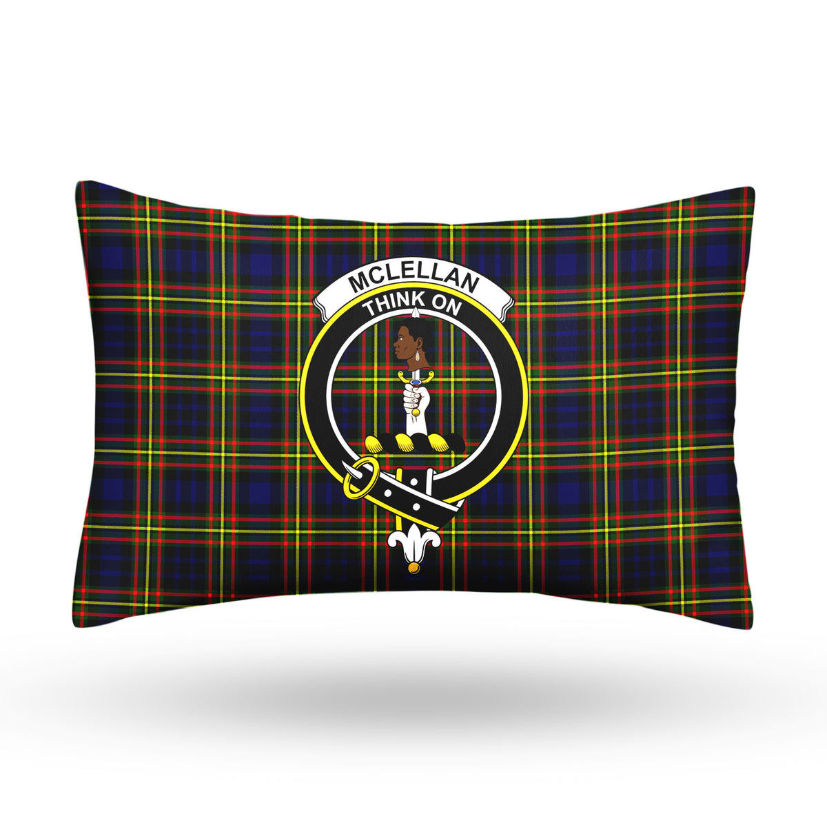 McLellan Modern Tartan Crest Pillow Cover