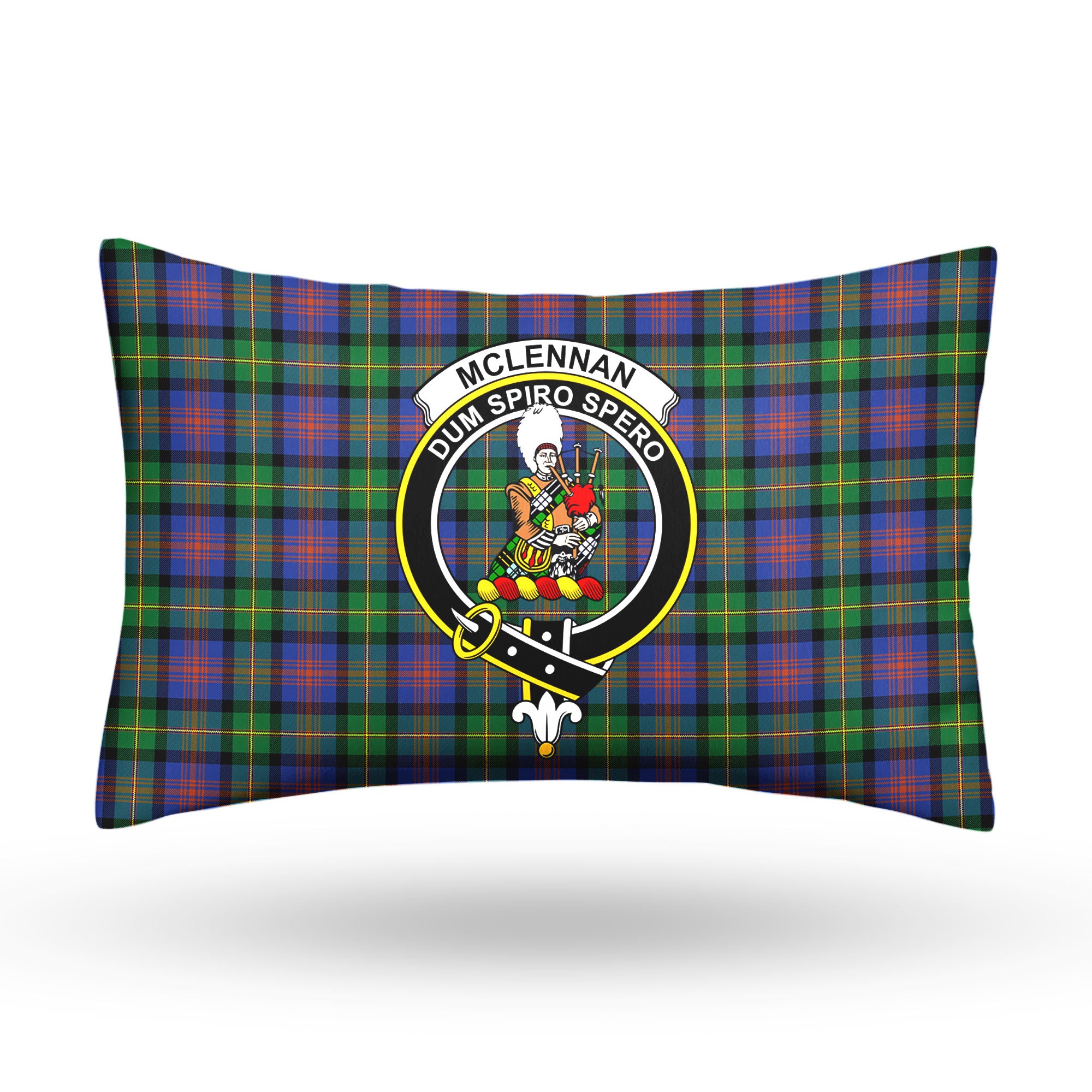 McLennan Ancient Tartan Crest Pillow Cover