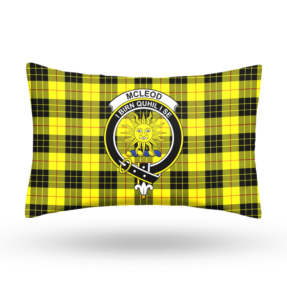 McLeod of Lewis Modern Tartan Crest Pillow Cover