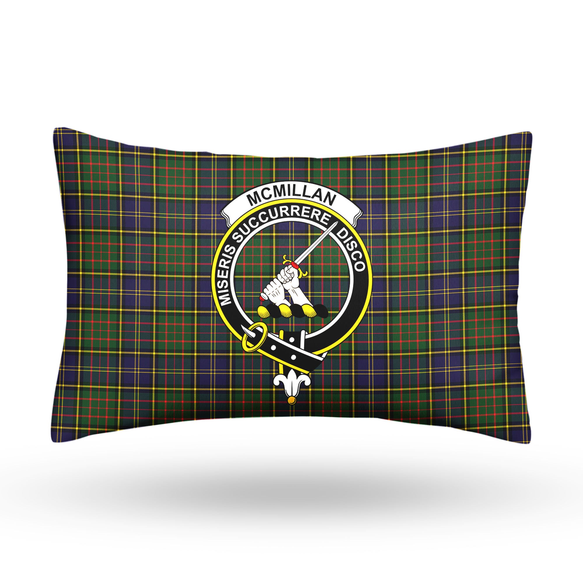 McMillan Hunting Modern Tartan Crest Pillow Cover