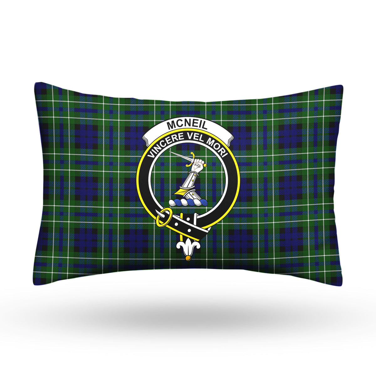 McNeil of Colonsay Modern Tartan Crest Pillow Cover