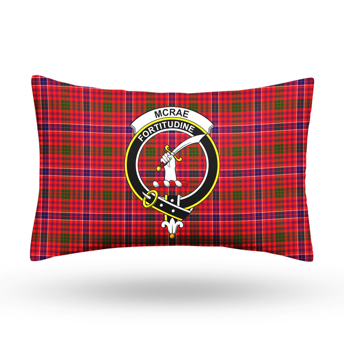 McRae Modern Tartan Crest Pillow Cover